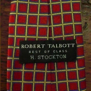 Mens Robert Talbott Best Of Class H Stockton Tie Red Blue Yellow Neck Tie